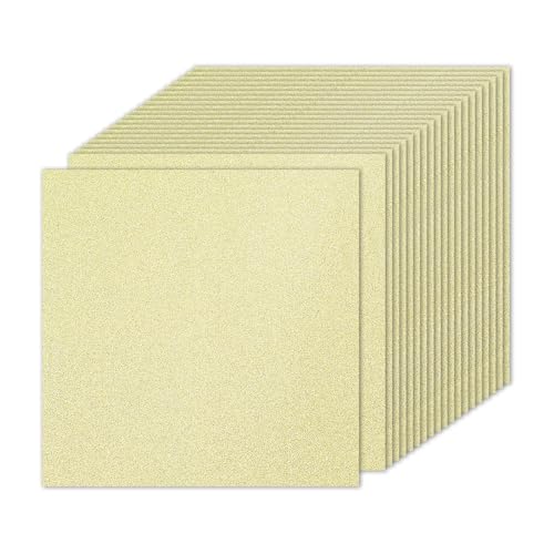 Papier cartonné pailleté or clair 250gsm PATIKIL pour DIY art et carterie artisanale