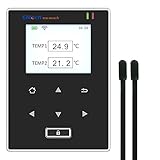 ⭐️【Sensor de alta precisión】Sensor de doble temperatura de -40 °C a 80 °C con máx. Precisión de ±0,5 ℃.