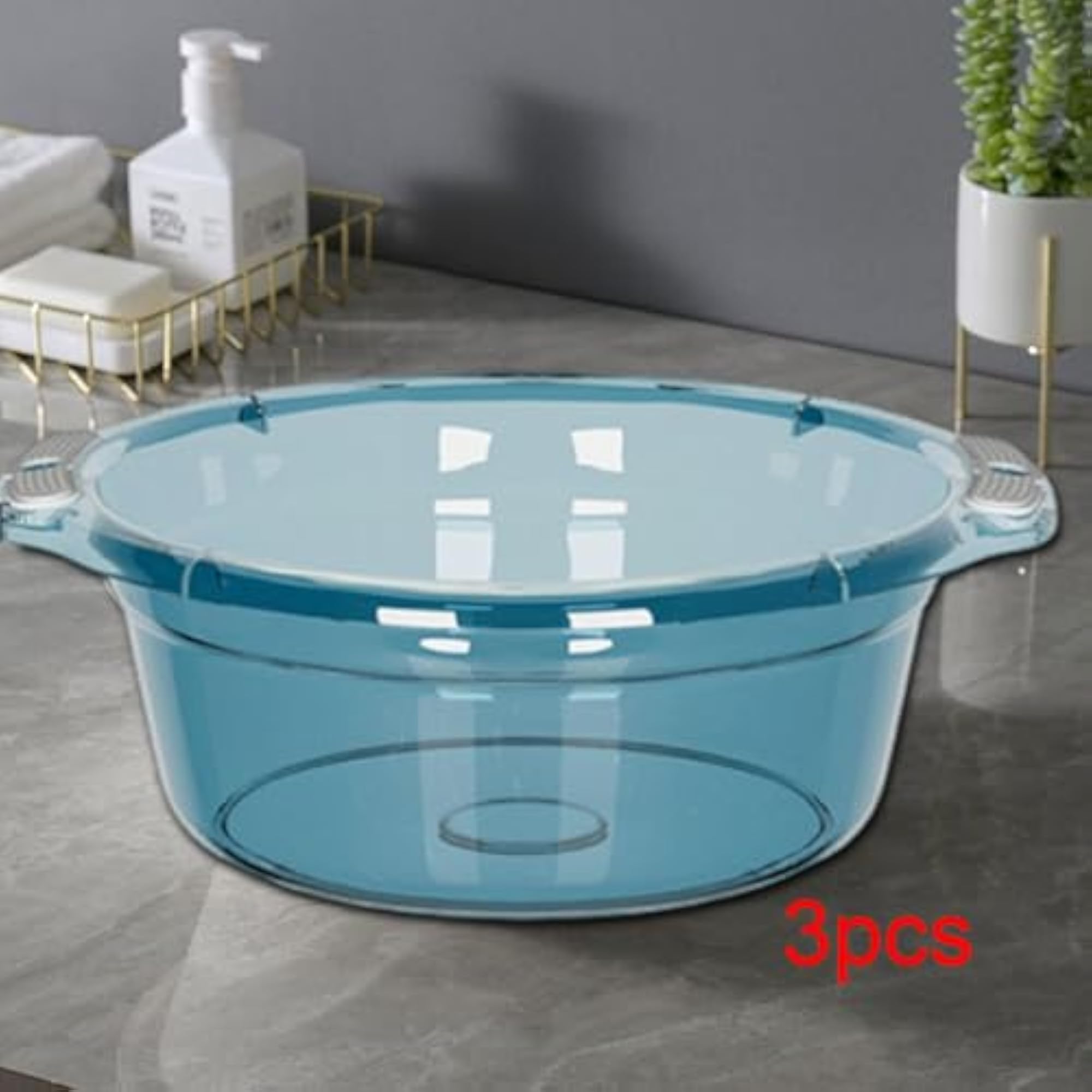 3Pcs Portable Wash Basin Baskets for Vegetable Cleaning