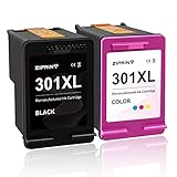 ZIPRINT Compatible HP 301XL HP 301 XL Cartucho 2 Multipack para HP DeskJet 1000 3000 2050 1050 2510 2540 3050 3510 eAIO Envy 4500 5530 eAIO OfficeJet 2620 4630 eAIO Impresora