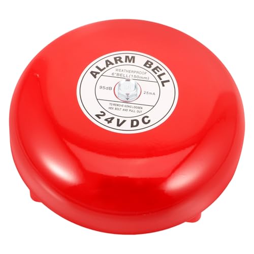 Sonnette d'alarme 24v en fer rouge pour installation électrique d'usine