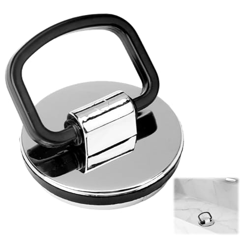 Kitchen Sink Plug, Chrome Sink Plug Replacement 45mm, Bath Plug and Chain with Handle, Polished Effect Abs Plastic and Rubber Seal, Rustproof, Universal Fit for Bathroom and Kitchen Sinks, Bathtubs
