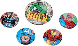 Pyramid International Marvel Retro Hulk Badge, Multi-Colour, 10 x 12.5 x 1.3 cm