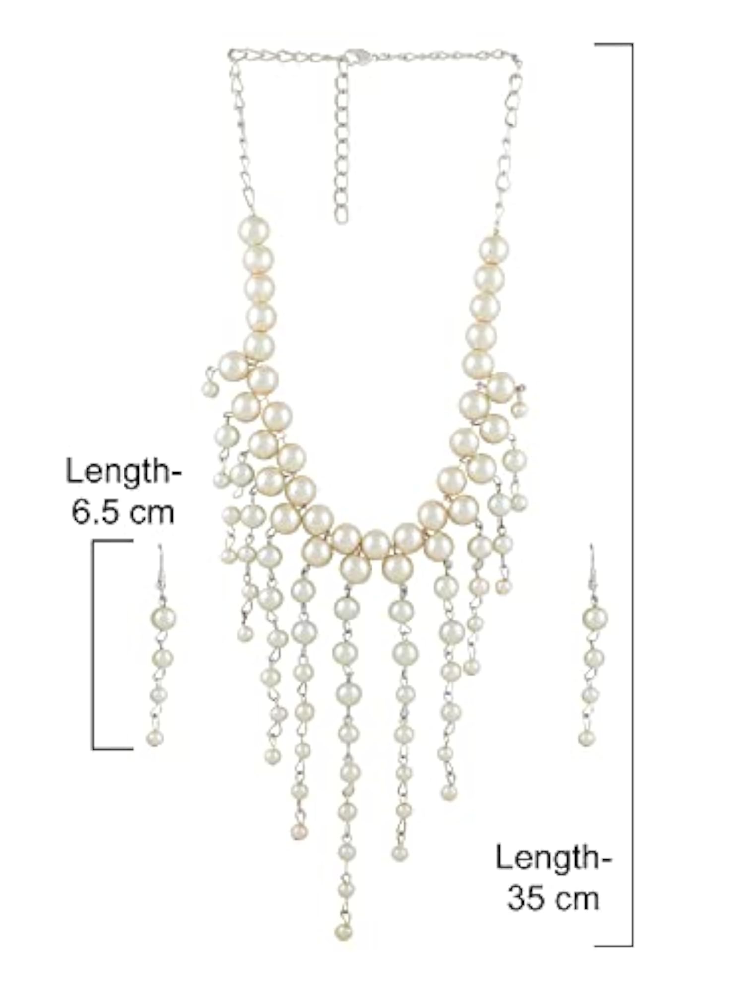 Contemporary V-Shape Necklace & Earring Set for Women