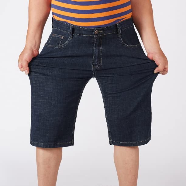 Short en jean homme coupe droite extensible CLSDRZC pour l'été - 6