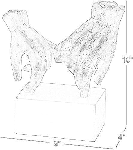 Bellaa Hand Statues Gesture Sign Modern Contemporary Desk Boho Home Decor Love Affection Bond Marriage Lover Pinky Swear Promise Gift Best Friend Forever Clasped Creative Art Figure Sculpture #TOP3