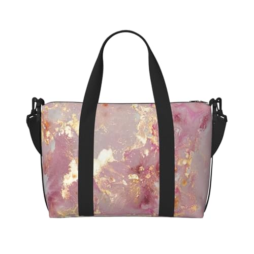 Sac de voyage marbre rose grand format pour vos escapades