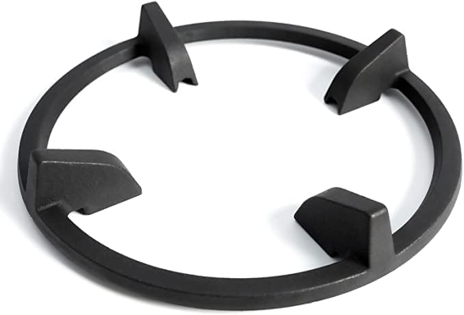 Miniatura 2 de Anillo de wok, anillo de soporte de wok de 9 pulgadas, estufa de gas de hierro fundido, antideslizante, para quemador superior, soporte para sartén
