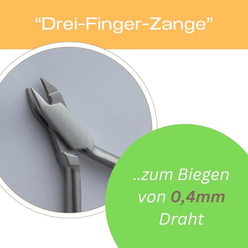 Adererzange, Dreifingerzange 0,4 mm Draht - Aderer Dreifinger Zange Technikerzange