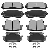 Brake Pads Discs Kits,ECCPP 8pcs Front Rear...