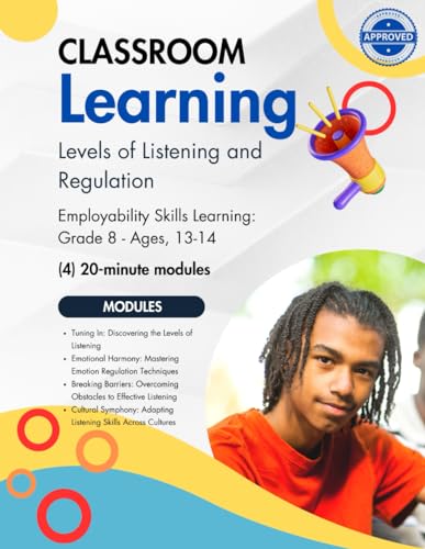 Levels of Listening and Regulation: Grade 8 - (4) 20-minute lessons (Leadership Training Activity Books for Youth Grades 6-12)