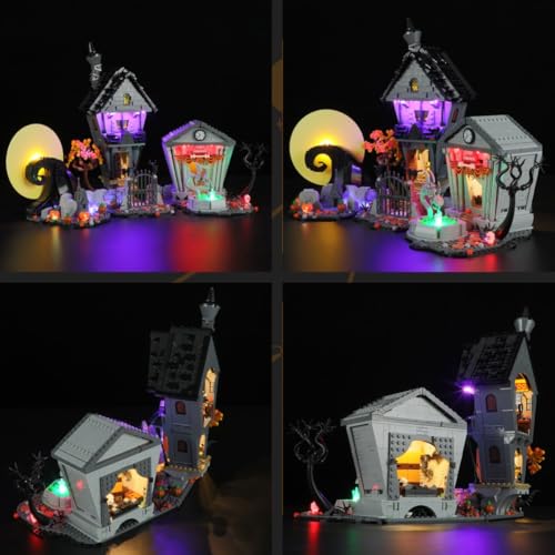 LIGHTAILING Light for Lego-21351 Disney Tim Burton's The Nightmare Before Christmas - Led Lighting Kit Compatible with Lego Building Blocks Model - NOT Included The Model Set