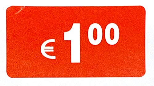 DiiliHiiri Etichette Prezzo 1€ Euro Confezione da 1000 Adesivi Rettangolari Rossi Adesivo Pieghevole Stickers Vendita Sconti Offerta Liquidazione DiiliHiiri Etichette Prezzo 1€ Euro Confezione da 1000 Adesivi Rettangolari Rossi Adesivo Pieghevole Stickers Vendita Sconti Offerta Liquidazione
