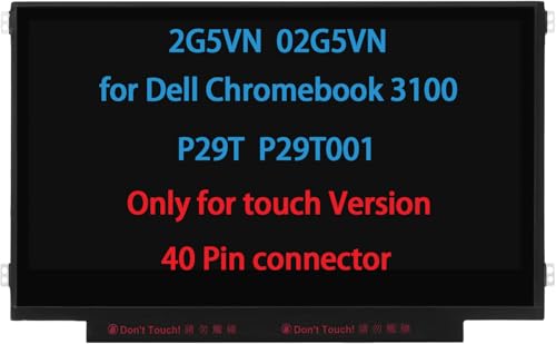 Image of 2G5VN 02G5VN 11.6 inch Touch Screen Replacement for Dell Chromebook 3100 P29T P29T001 LCD Display Panel 40 Pin (Touch Version)