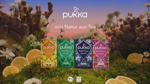 Pukka Herbal Teas Night Time Organic Oat Flower Lavender and Lime Flower Tea, 20g 20 Count