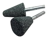 Schleifscheiben mit 6 mm Schaft, grün, ideal zum Polieren, Schruppen und Formen verschiedener Materialien.