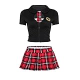 Kurze Ärmel, Umlegekragen mit innenliegendem Hemd, Ausschnitt auf der Brust und Reißverschluss vorne, rückenfrei mit Schnürung