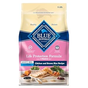 Blue Buffalo Life Protection Formula Adult Small Breed Dry Dog Food, Supports High Energy Needs, Made with Natural Ingredients, Chicken & Brown Rice Recipe, 5-lb. Bag