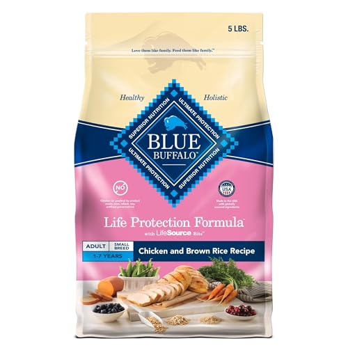 Blue Buffalo Life Protection Formula Adult Small Breed Dry Dog Food, Supports High Energy Needs,...
