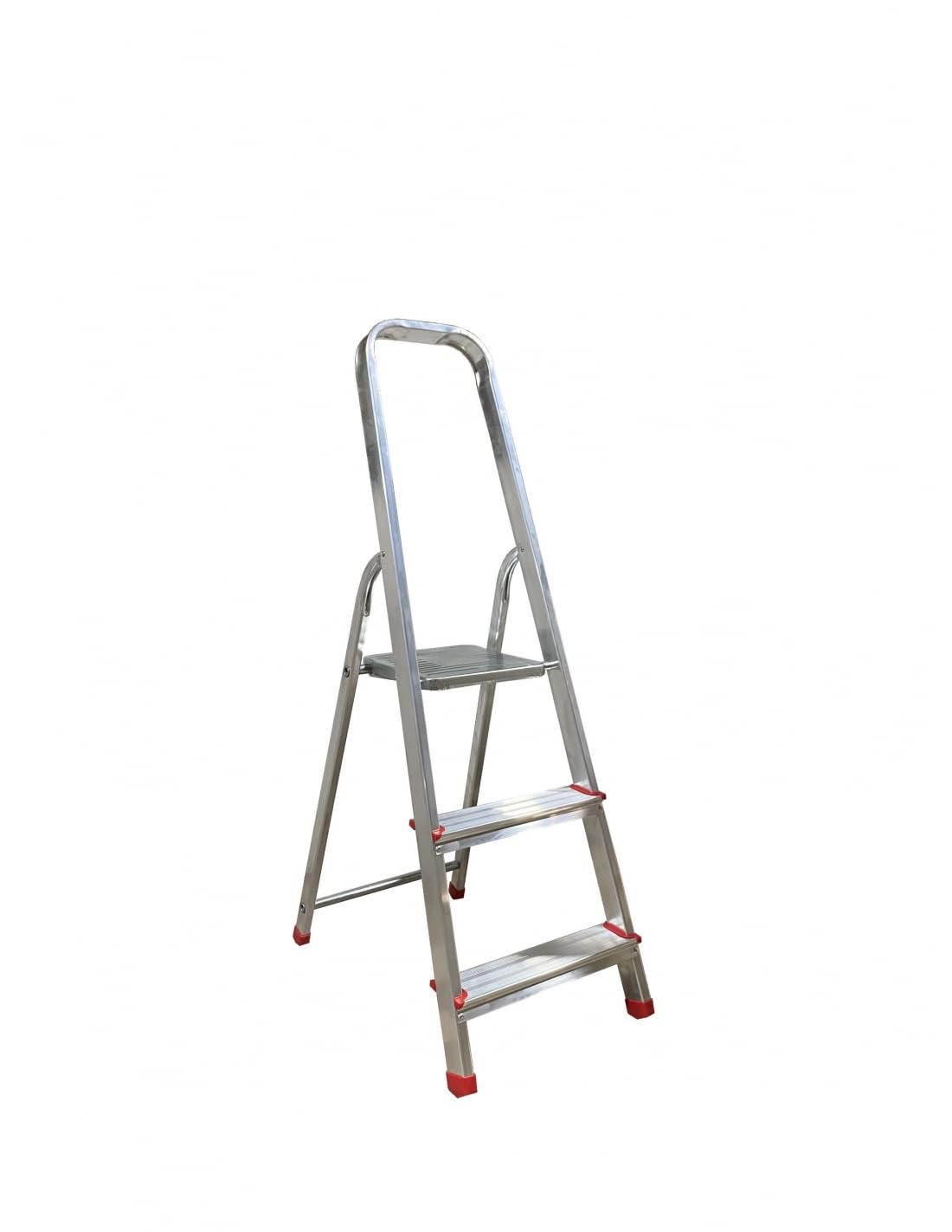 Escalera de Tijera Plegable, Escalera de Aluminio, Multiusos, Antideslizante, Ligera y Resistente, Escalera Doméstica, Fácil Transporte (3 peldaños)