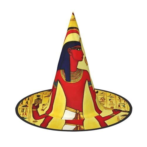 Tamiger Sombrero de carnaval con impresión de la serie de la tribu del antiguo Egipto para adultos, disfraz de fiesta temática, cosplay, accesorio de viaje