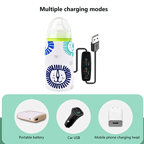Aquecedor de garrafa de bebê USB aquecedor de leite, termostato comida quente capa para garrafa de a