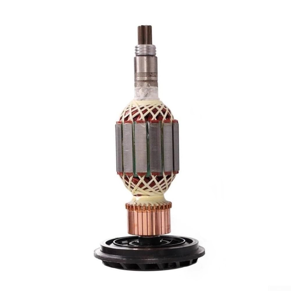 Recambios del ancla del para rotor de la armadura para el martillo de la demolición de para Bosch GBH11DE GSH11E, longitud 208m m, incluye anclaje del para rotor, cepillo de carbono, cojinete