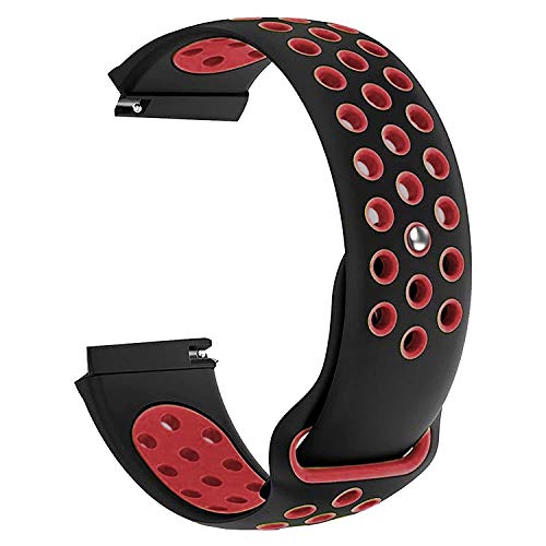 Image of ACM Watch Strap 22mm compatible with Fossil Gen 5 Carlyle Smartwatch | Silicone Belt Sports Dot Band
