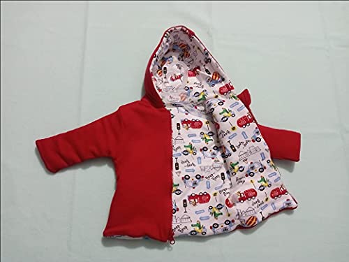 Image of Navy zone Baby Reversible Sweater Jacket - Baby Jacket /Winter Jackets for Toddler Girls /Boys- Sweater for Baby Girls /Baby Boys (OR, 0-6 Months)