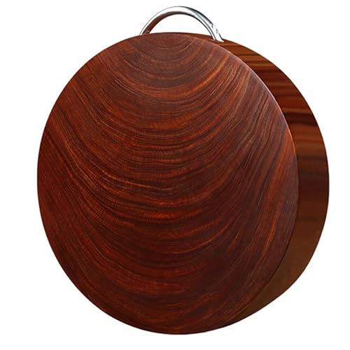 Tabla de cortar de madera maciza con asa. Versátil, esencial para carne, frutas, verduras, duradera, respetuosa con el medio ambiente, perfecta para chefs y cocineros caseros