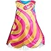 DreamWorks Trolls World Tour Roleplay Dress, Reversizble Dress Up Costume Set, Size 4 - 6X, Kids Toys for Ages 3 Up by Just Play