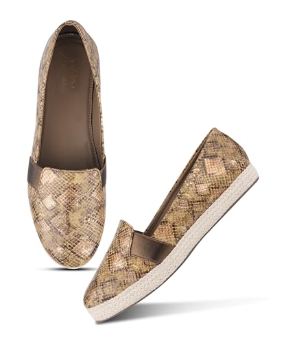 Image of JM LOOKS Women Textured Slip On Loafers with Platform Sole Construction