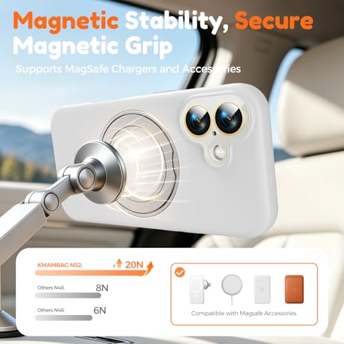 Image of Silicone Case for iPhone 17 with 360 Magnetic Stand Fit for MagSafe