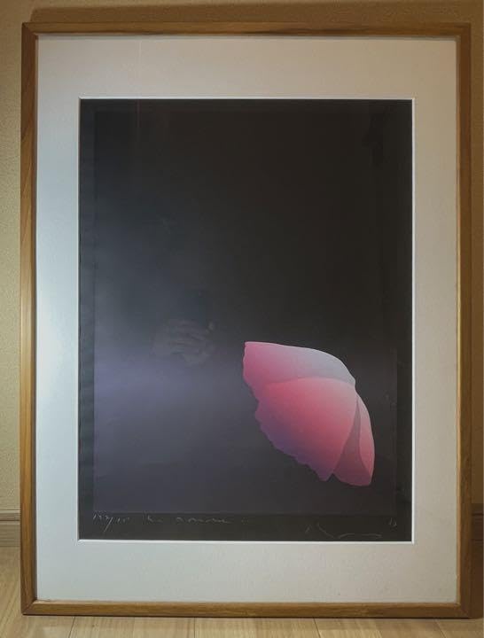 ◇人気芸術家【井上公三】『花びら』シルクスクリーン限定127/110 大