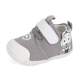  MASOCIO Babyschuhe Junge Lauflernschuhe Baby Schuhe für Jungen Sneaker Anti-Rutsch 18-21 Monate Grau Größe 21