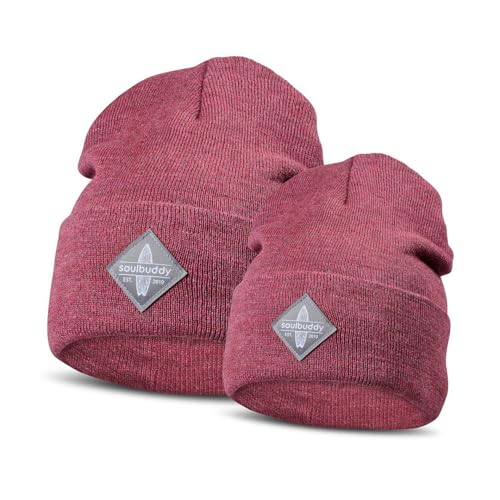 Lot de 2 bonnets pour couple adulte et enfant Soulbuddy idée cadeau