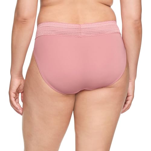 Image of Warner's Women's No Pinching, No Problem Dig-free Comfort Wait With Lace Microfiber Hipster 5609j