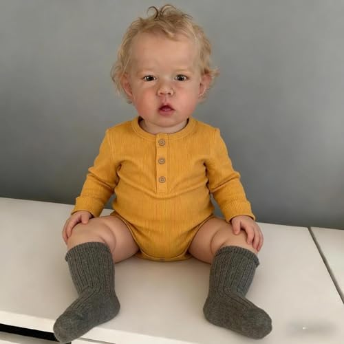 Muñeco Reborn Bebé de Vinilo 20" Realista Niño miniatura 5