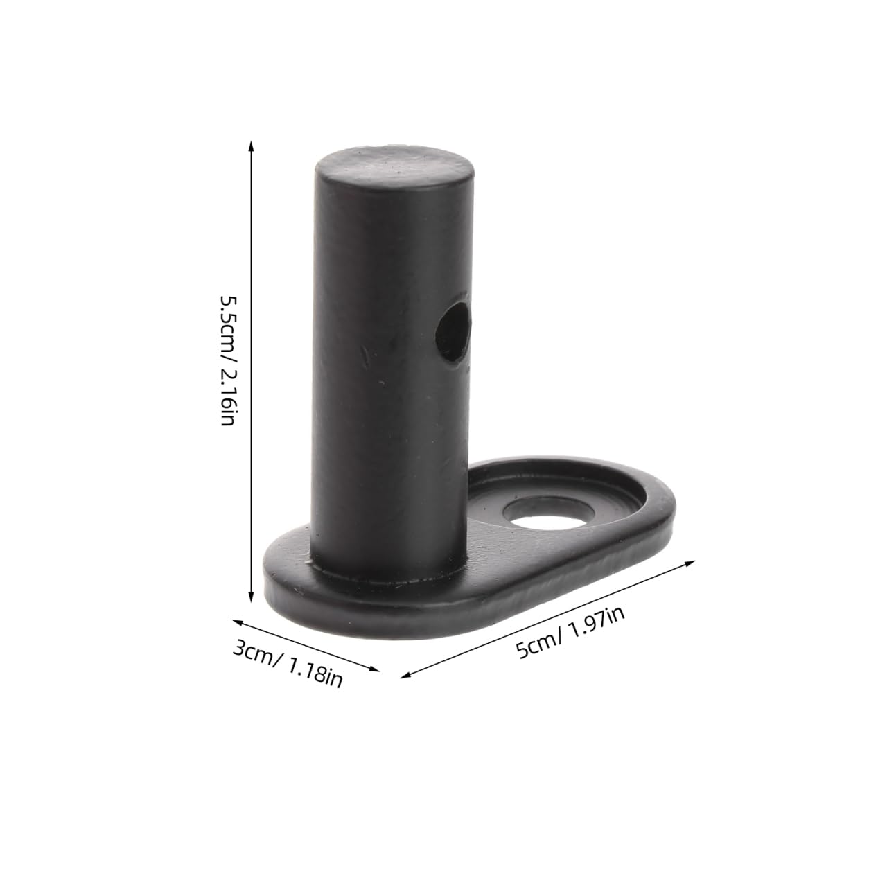TOYANDONA Accessoires de remorque de vélo Fixation coude acier noir
