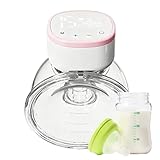 Milchpumpe mit Freisprecheinrichtung – intelligente elektrische Anzeige für das Stillen von Babys, wiederaufladbare Milchpumpe – für stillende Mütter, Krankenhaus, Reisetasche und Brustwarze