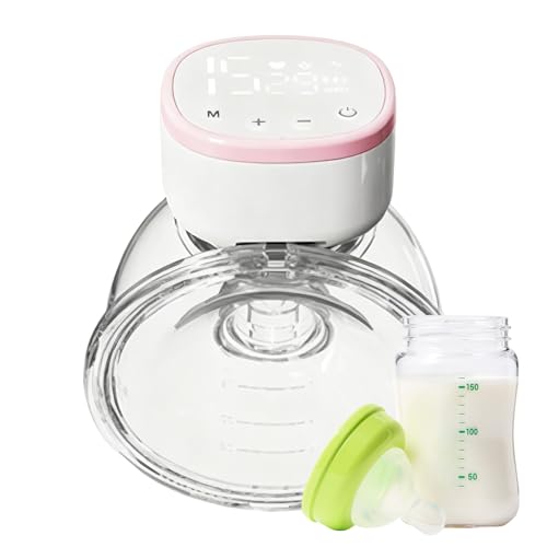 Electric - Easy to Clean Breast Pump with Display | Quick Charge 2 Hours for Milk Bag Nipple Replacement Breastfeeding Home Hospital Baby Nutrition Mother Comfort