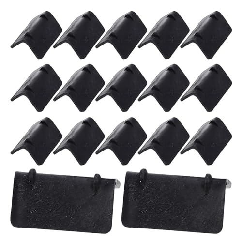 SHINEOFI Lot de 100 Protections d'Angle en Plastique Noir Épais Protège-Bords pour Sangles d'Emballage Accessoires d'Arrimage Industriels pour Palettes et Cartons Protection Renforcée