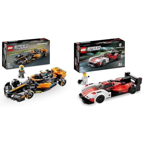 LEGO Speed Champions 2023 McLaren Formula 1 Race Car Toy for 9 Plus Year Old Kids, Boys & Girls & Speed Champions Porsche 963, Model Car Building Kit, Racing Vehicle Toy for Kids, 2023