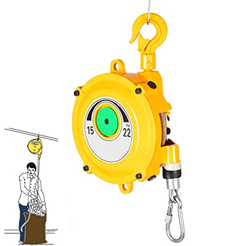 DJFKDYHPE Spring Balancer Retractable, Self-Locking Tower Spring Balancer Industry Balance Crane Hand Tool for Engineering and Factory, 9-15kg/15-22kg/22-30kg