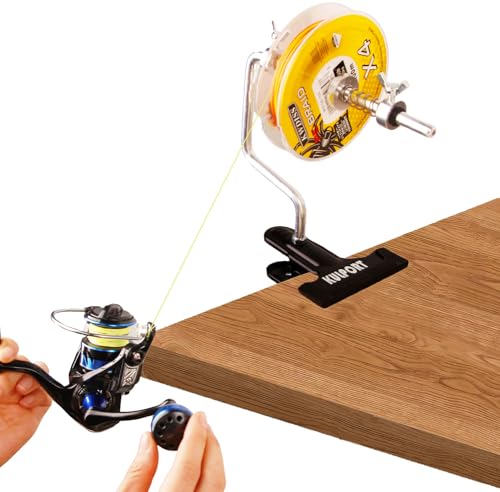 Fishing Line Winder Spooler with Clamp- Protable Multifunction Spooling Station System for Spinning & Casting Reels - Fishing Accessories Gifts for Men