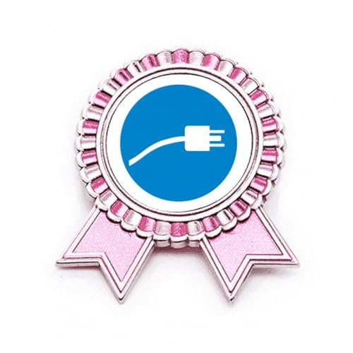 Câble de charge bleu connecteur métal avec motif broche rose M