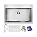 Elkay Crosstown ECTSRS33229TFC 18 Gauge Stainless Steel 33" x 22" x 9", Single Bowl Dual Mount Sink Kit with Faucet