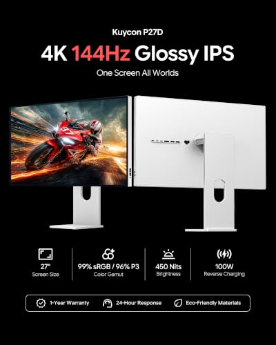 Image of P27D 27 inch 4K Monitor, IPS Glossy Panel (Minimalist with Stand)