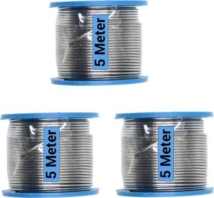 Hillgrove 15 Meter Tin-Lead Alloy Soldering Wire (Quick Melt and Rapid Solidification with Good Tensile Strength) for and above 0 W Simple (Flat Tip)