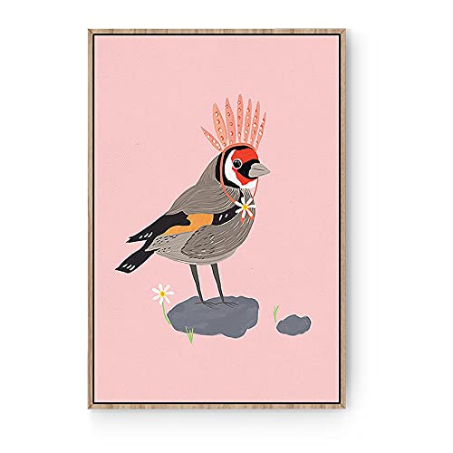 Cuadros oiseaux art mural sur toile de coton pour décoration chic